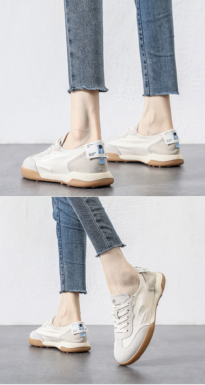 Women's Canvas Forrest Gump Shoes - Soft-Sole Breathable White Casual Sneakers