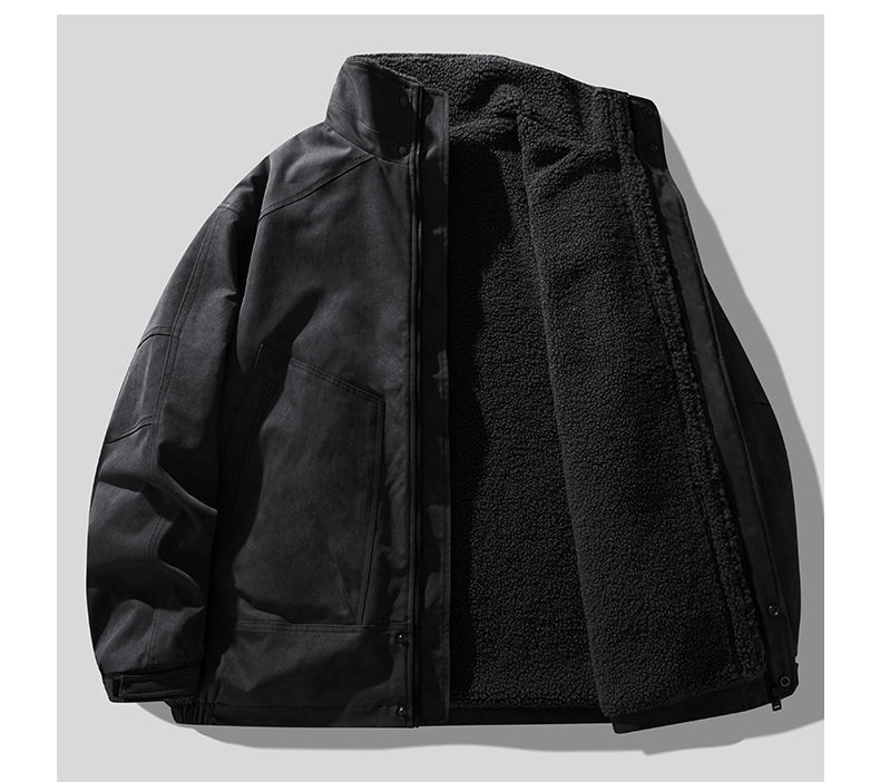 Detroit Heavyweight Lamb-Wool Workwear Jacket – Insulated Cotton Coat (Unisex)