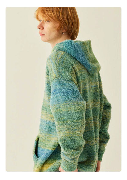 Medria Unisex Retro Colorful Hoodie - Guochao Loose Lazy Style Warm Sweatshirt