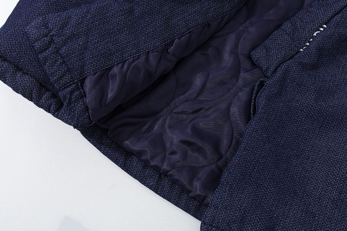 INDIGO STYLE Vintage Taoist Robe Denim Jacket - Two-Tone Oversized Coat (25AW)