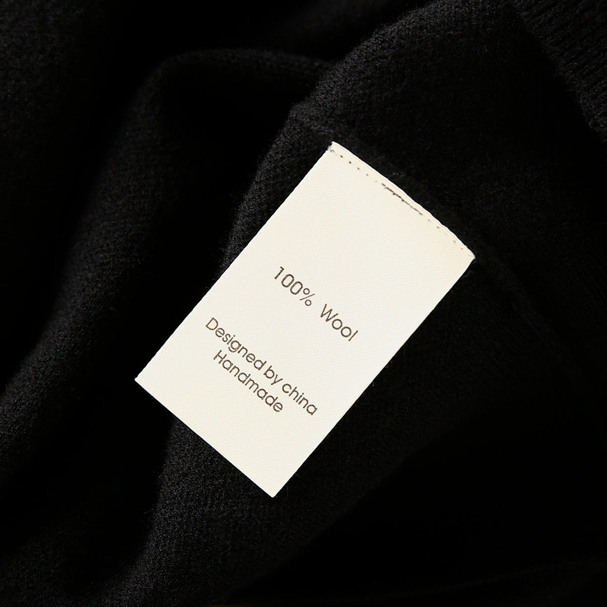 Italian Superfine Golden Wool Stand-Collar Knit – Heavyweight Cardigan Jacket for Autumn/Winter