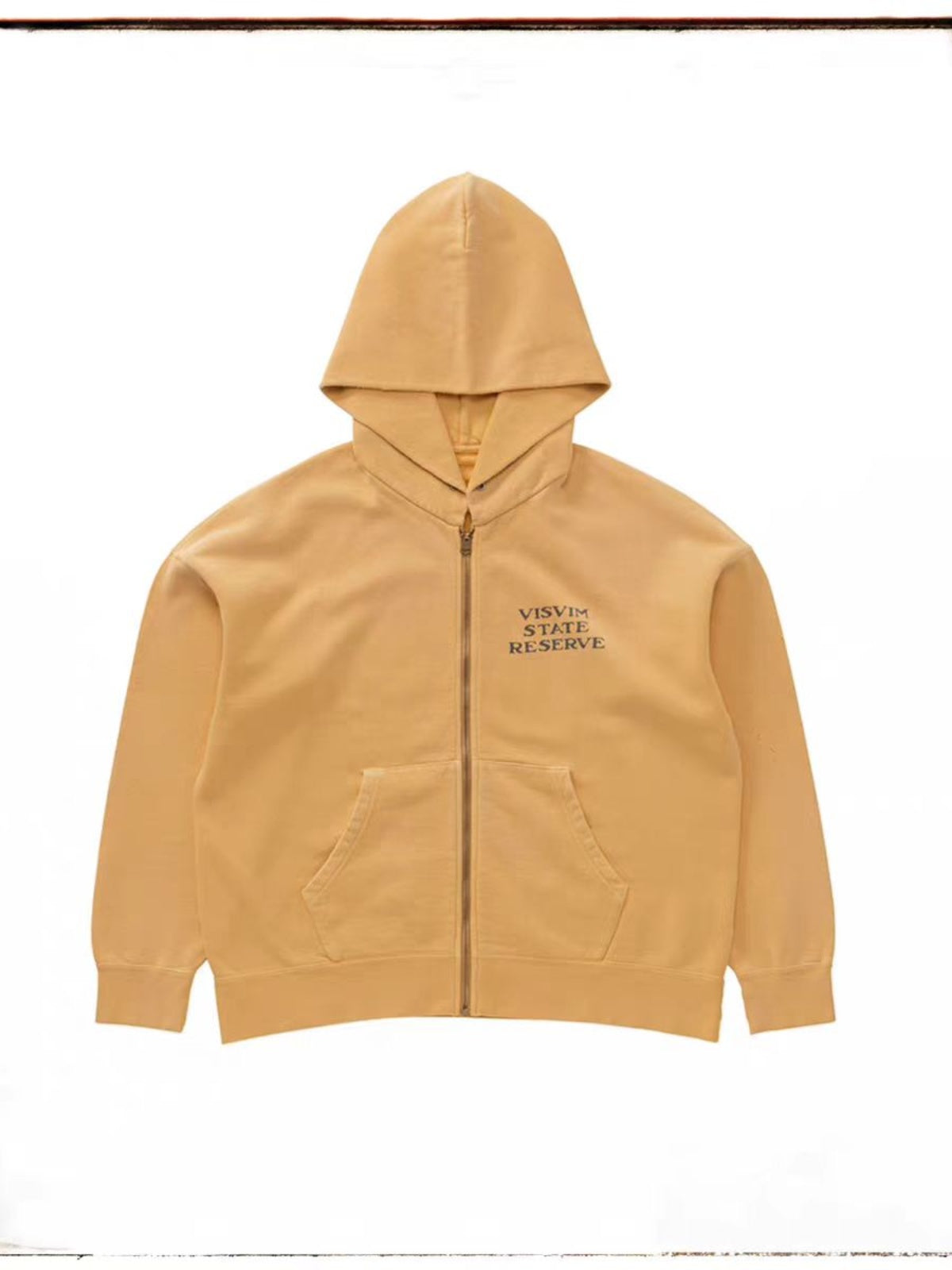 Japanese Trend All-Cotton Washed Vintage Distressed Zipper Hoodie