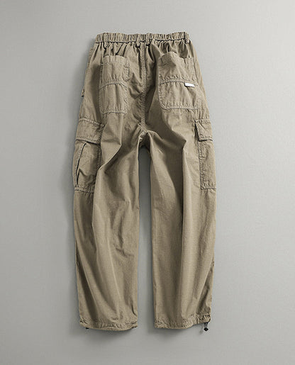 Camo Multi-Pocket Loose Straight Cargo Pants – Japanese Vintage Unisex – Pants | japanese streetwear | vintage workwear | unisex | Yamalinclothes