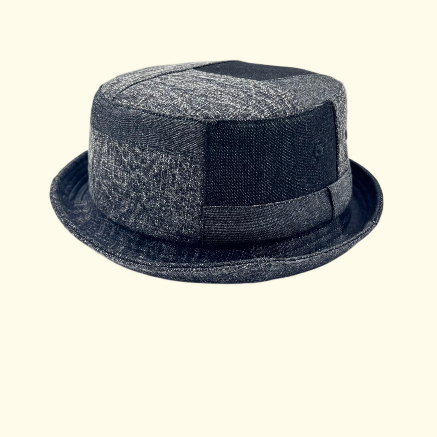 Washed Denim Wide Brim Fedora Hat – Retro Casual Breathable Unisex Sun Hat
