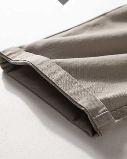 Wide-Leg Cotton Pants – Pleated Elastic Waist | Yamalinclothes | Vintage workwear outfit