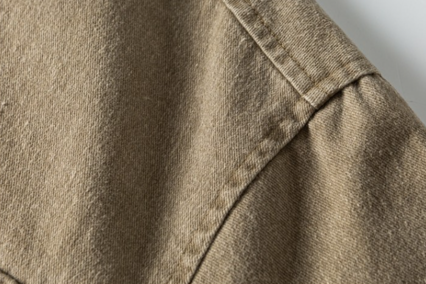 Japanese Workwear Multi-Pocket Stand Collar Jacket – Loose Oversized Men's Coat