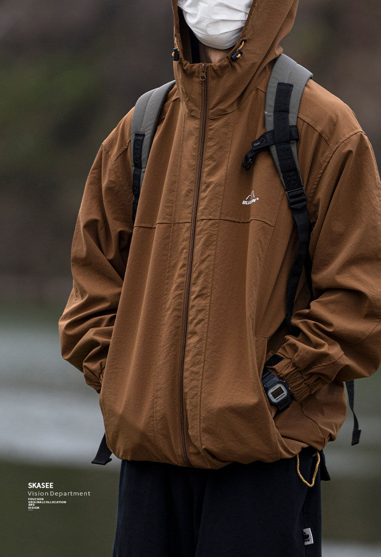 Waterproof Hooded Outdoor Workwear Jacket – Mountain Oversized Unisex