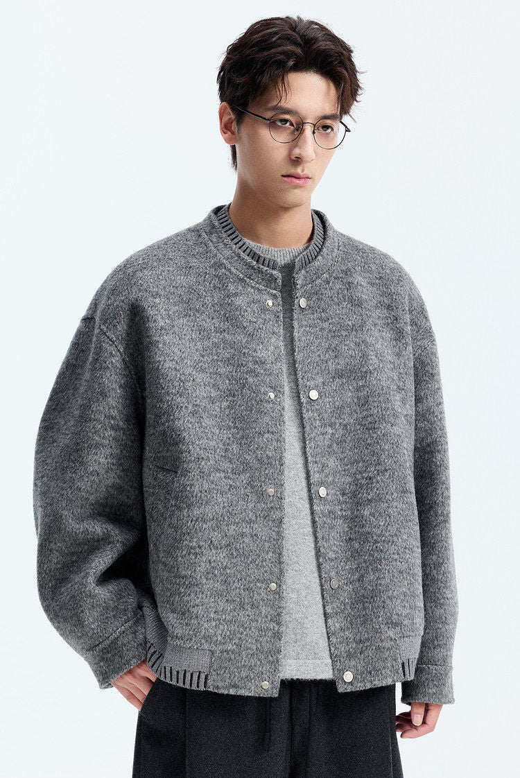 100% Wool Double-Faced Wool Jacket – Japanese Loose Unisex – Coats Jackets | japanese streetwear | vintage workwear | unisex | Yamalinclothes