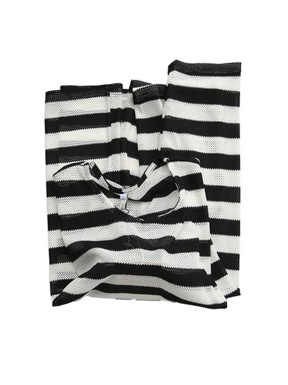 Striped Long Sleeve Crew Neck Tee – Men's Casual Lightweight Commuter T-Shirt