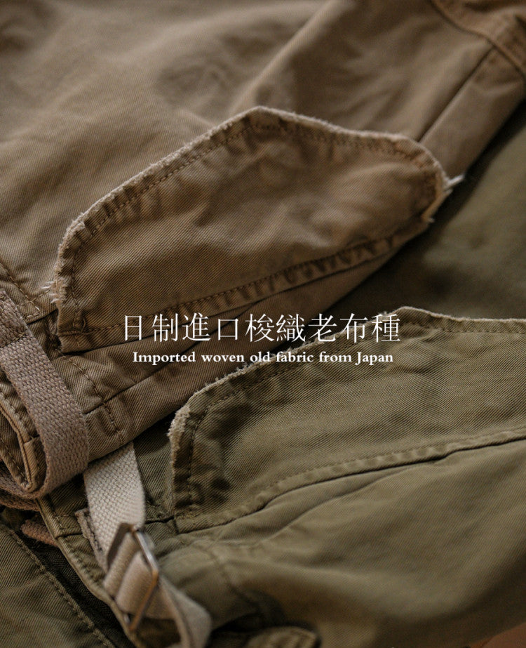 Washed Straight-Leg Cargo Pants – Heavyweight Vintage – Pants | japanese streetwear | vintage workwear | unisex | Yamalinclothes