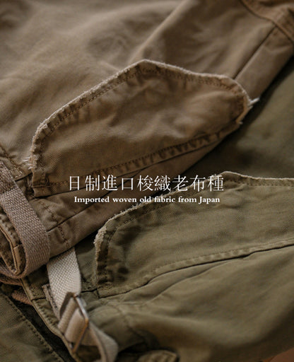 Washed Straight-Leg Cargo Pants – Heavyweight Vintage – Pants | japanese streetwear | vintage workwear | unisex | Yamalinclothes