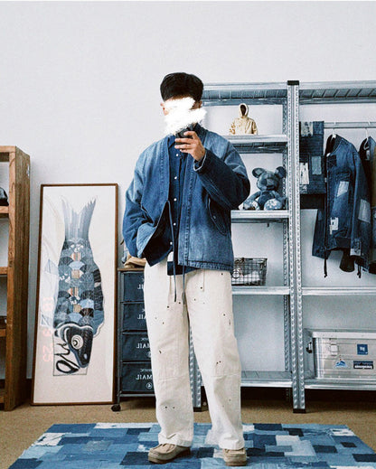 Reversible Denim Jacket – Washed Tie Front | Yamalinclothes
