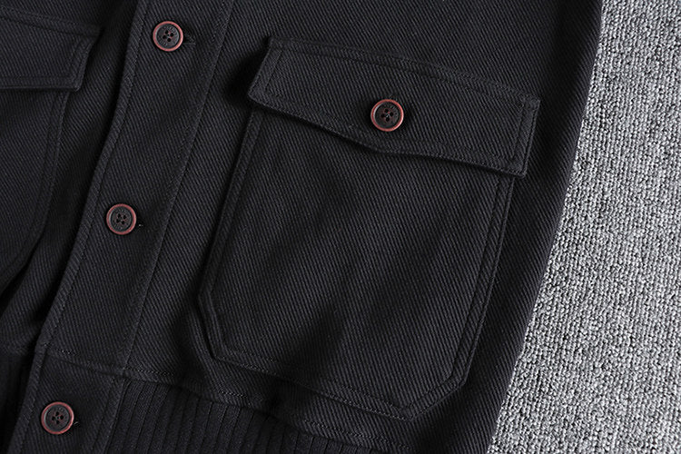 Heavy Knit Embroidered Button Baseball Jacket – American Vintage Workwear Unisex – Coats Jackets | japanese streetwear | vintage workwear | unisex | Yamalinclothes