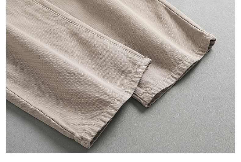 370G Heavyweight Washed Straight-Leg Pants – Japanese Loose Unisex – Pants | japanese streetwear | vintage workwear | unisex | Yamalinclothes