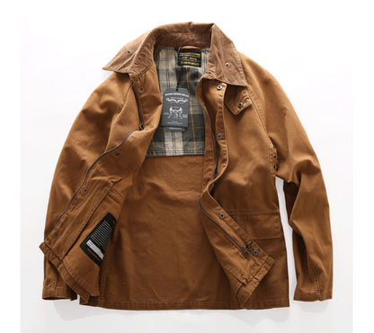 Canvas Double-Pocket Functional Jacket – Abrasion-Resistant Oversized Unisex – Japanese vintage | fall outfits 2026 | fall winter outfits | classy winter outfits | lazy comfy outfits | japanese streetwear | vintage workwear | yamalin clothes | Yamalinclothes