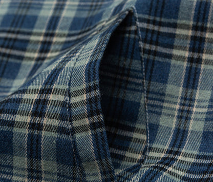 American Vintage Plaid Hooded Cardigan – Oversized Unisex Cotton Sweatshirt Jacket