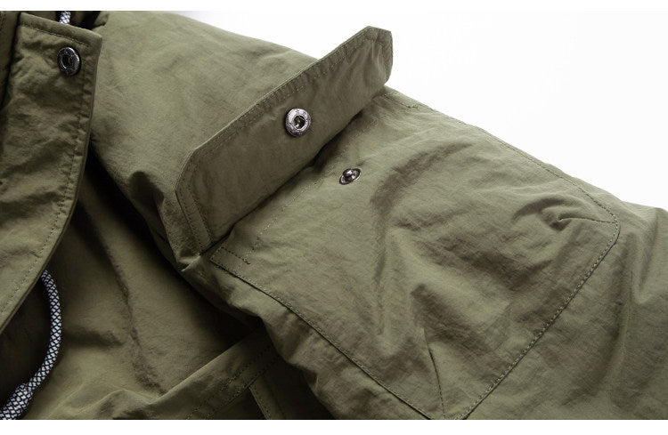Hooded Down Jacket – Drawstring Multi Pocket | Yamalinclothes