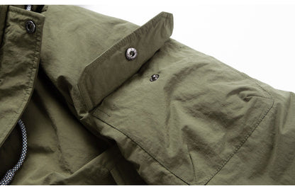 Hooded Down Jacket – Drawstring Multi Pocket | Yamalinclothes