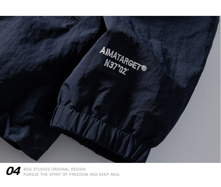 Japanese Vintage Letter Embroidered Lapel Coach Jacket – Oversized Unisex – Japanese vintage | yamalin clothes | Yamalinclothes