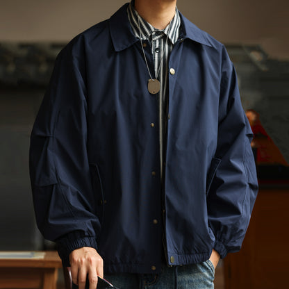 Coach Jacket – Snap Front & Drawstring Hem | Yamalinclothes