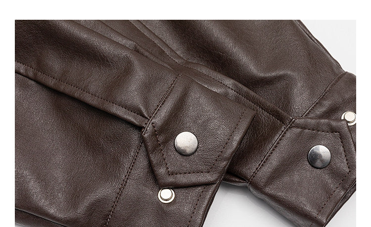 American Vintage Warm Earth-Tone Cargo Jacket – Relaxed Men's Spring Autumn Coat