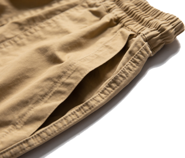 Washed Brushed Cotton Cargo Wide-Leg Trousers – Oversized Unisex Slacks