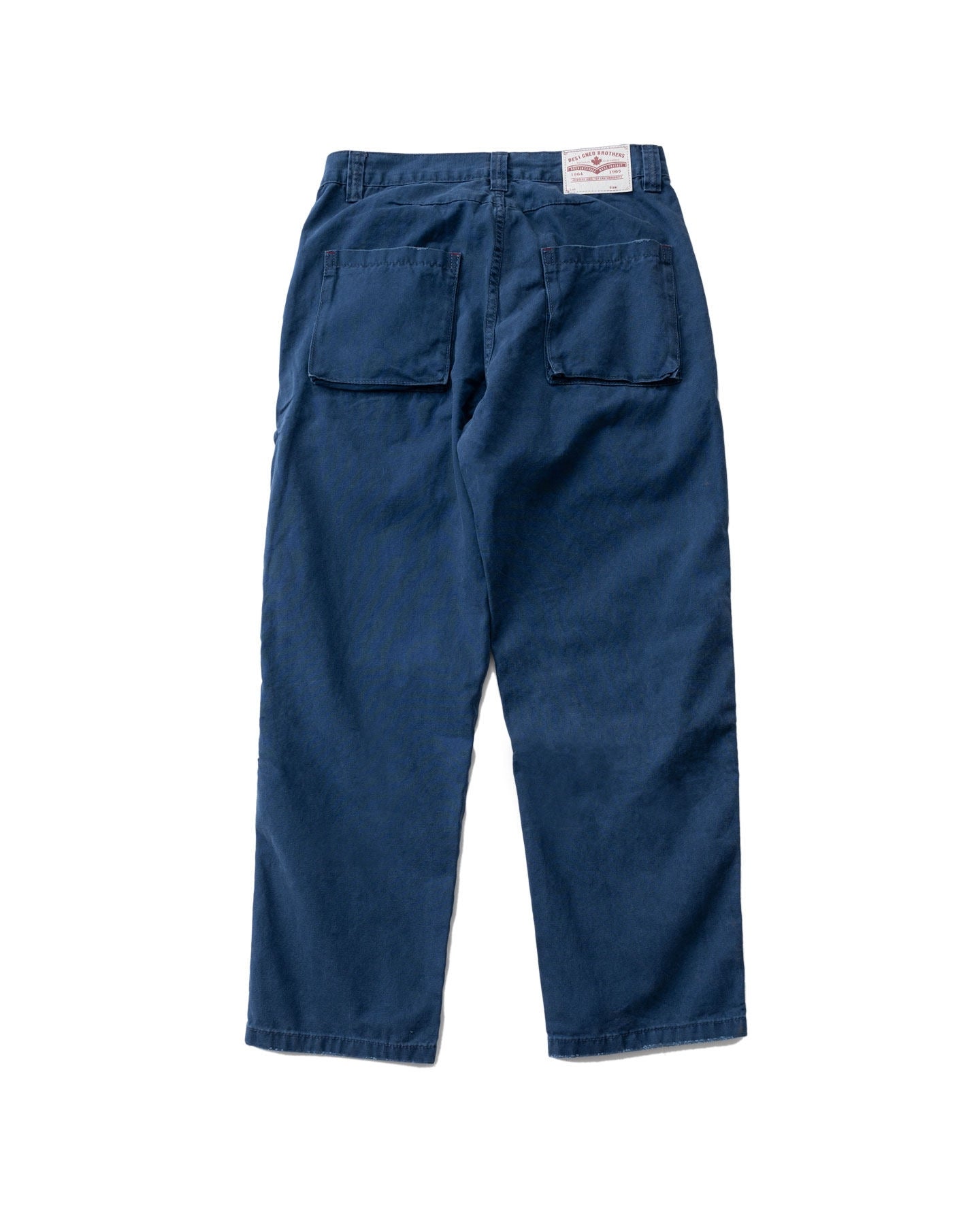 Vintage Washed Workwear Wide Leg Jeans – French Blue Distressed Straight Leg Unisex – Japanese vintage | yamalin clothes | Yamalinclothes
