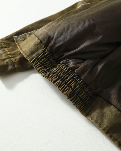 Washed Windproof Workwear Jacket – Vintage Loose Unisex