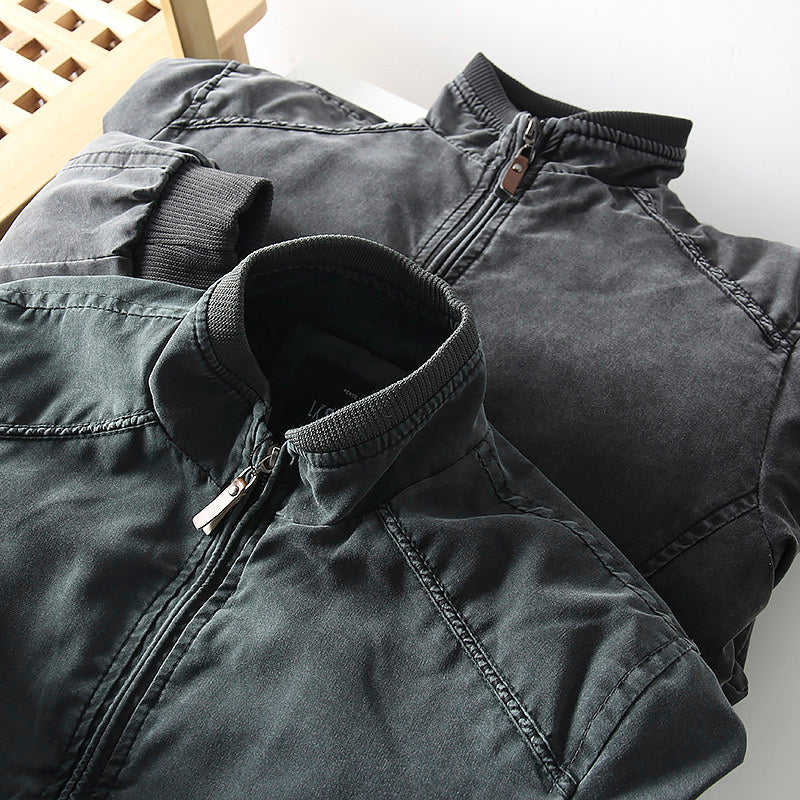 Quilted Stand-Collar Cotton Jacket – Light Warm Oversized Unisex – Japanese vintage | fall outfits 2026 | fall winter outfits | classy winter outfits | lazy comfy outfits | japanese streetwear | vintage workwear | yamalin clothes | Yamalinclothes