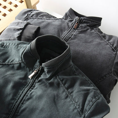Quilted Stand-Collar Cotton Jacket – Light Warm Oversized Unisex – Japanese vintage | fall outfits 2026 | fall winter outfits | classy winter outfits | lazy comfy outfits | japanese streetwear | vintage workwear | yamalin clothes | Yamalinclothes