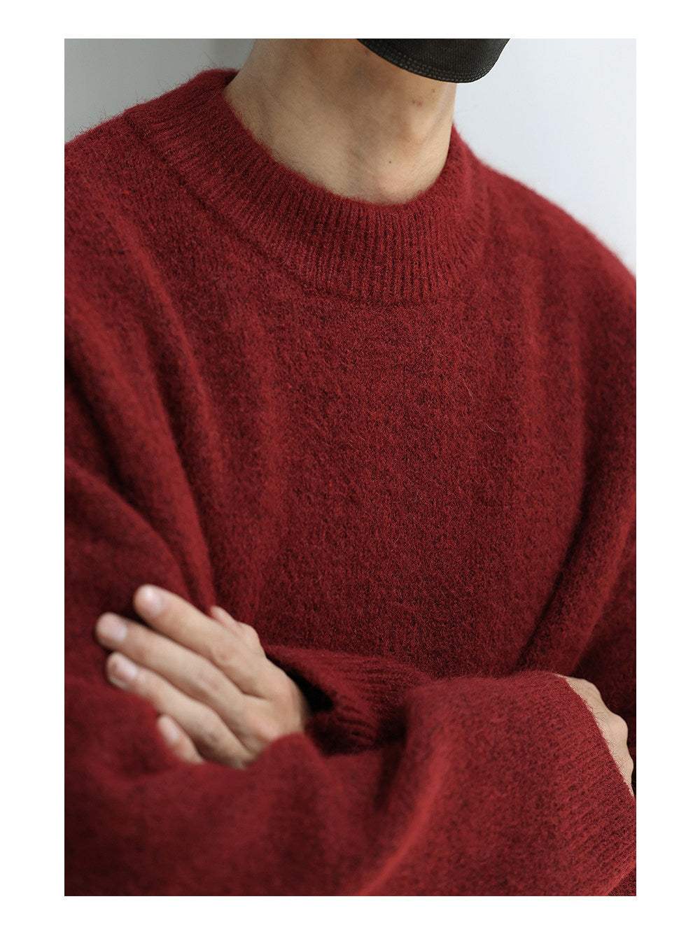 Wool Crew Neck Pullover Sweater – Japanese Warm Loose Unisex