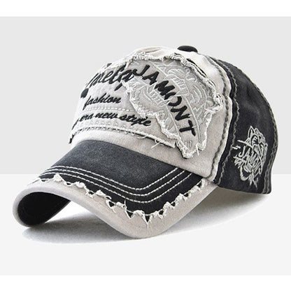 Tiger Embroidery Cotton Baseball Cap – Adjustable Unisex