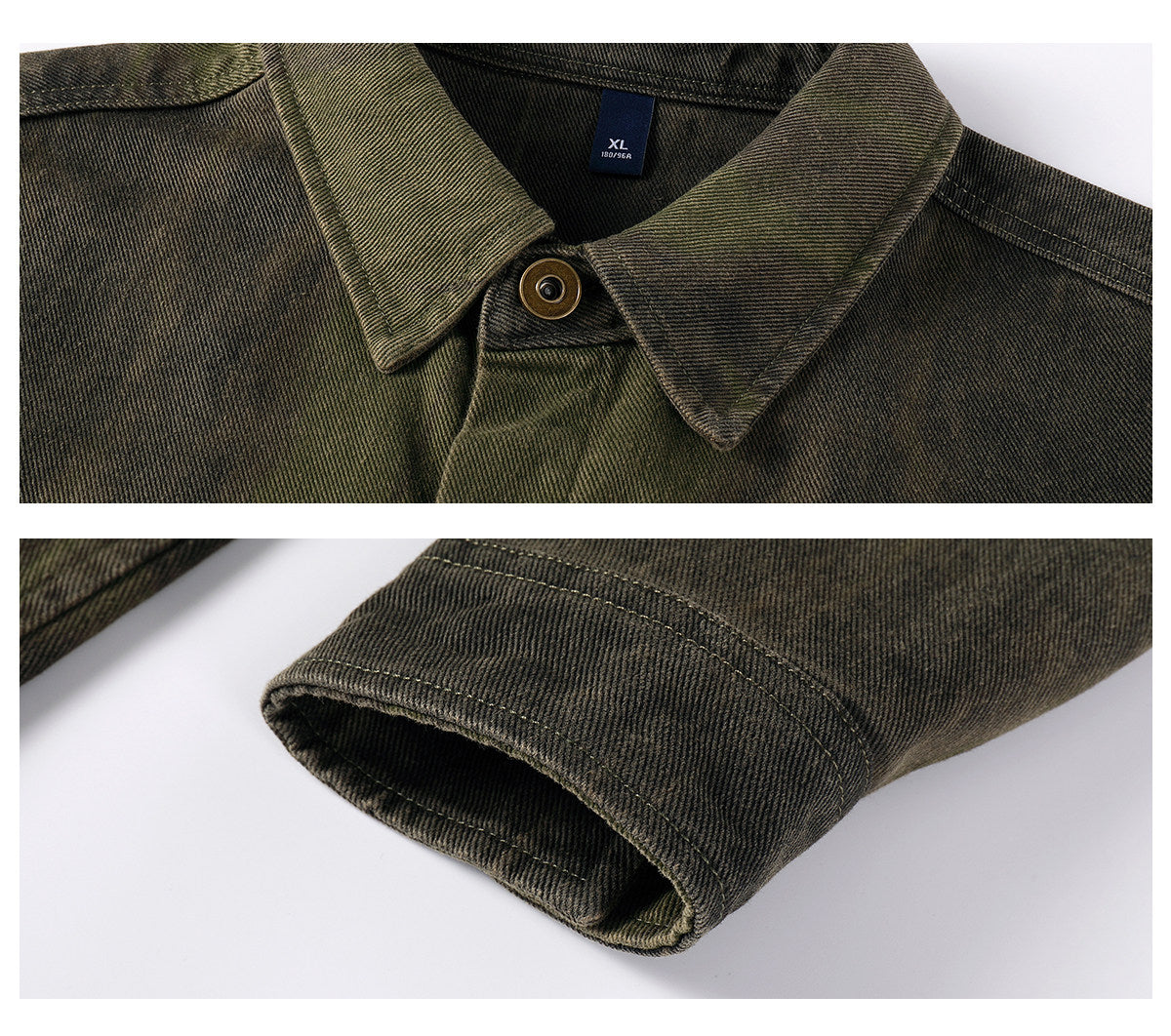 Tie-Dye Washed Cargo Jacket – American Vintage Oversized Unisex