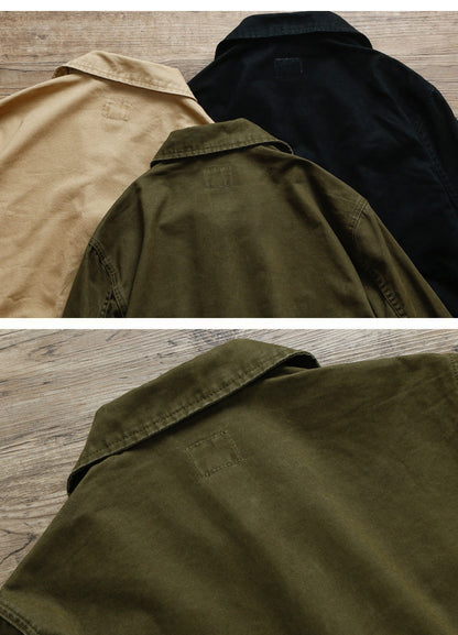 American Vintage M65 Multi-Pocket Cargo Lapel Jacket – Unisex Cotton – Japanese vintage | yamalin clothes | Yamalinclothes
