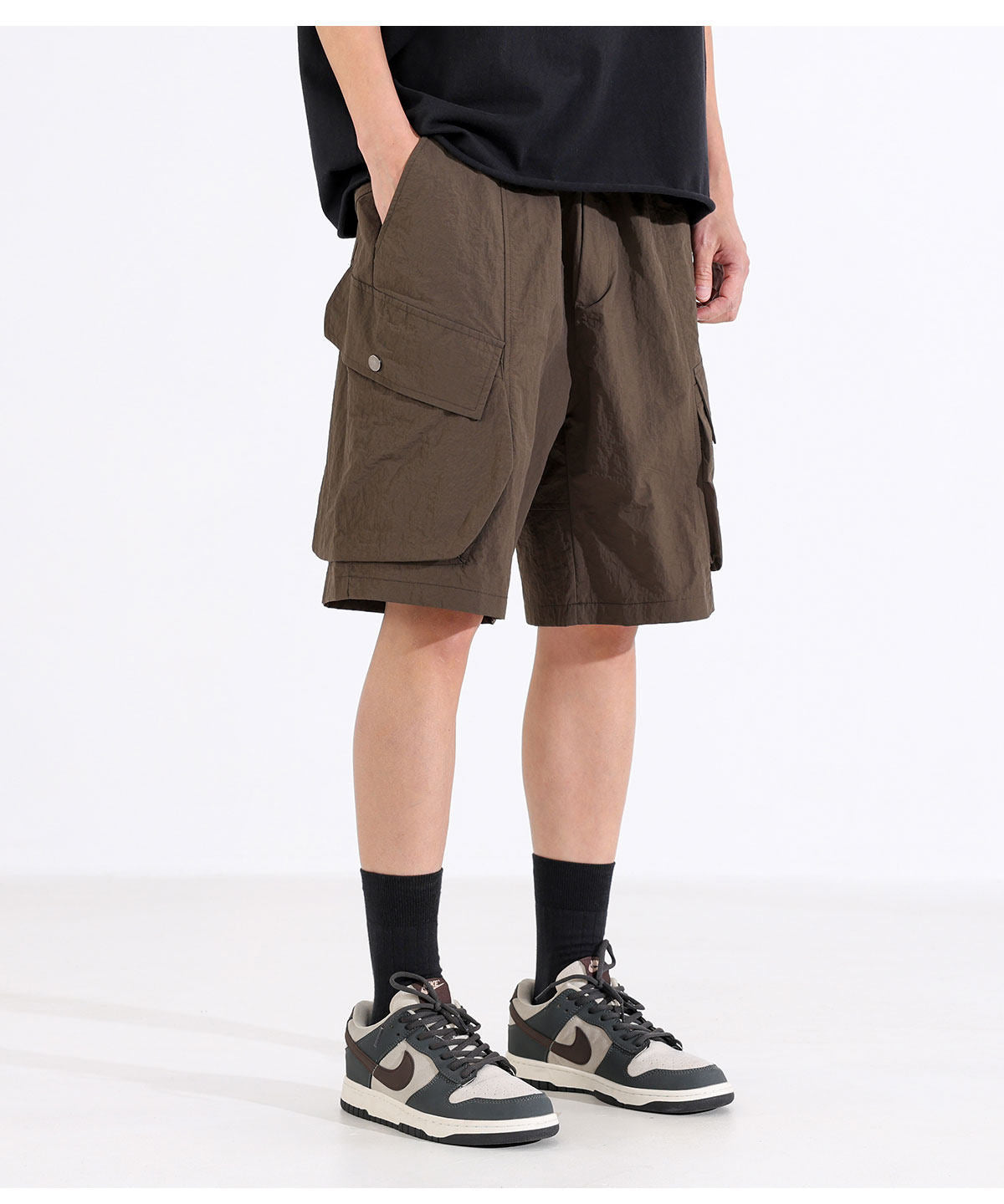Quick-drying cargo paratrousers, sports shorts, men's summer new style, thin, loose, wide-leg casual mid-length pants | Japanese vintage | yamalin clothes | Yamalinclothes