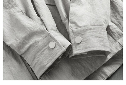 Japanese Outdoor Lightweight Stand Collar Cropped Jacket – Loose Silhouette Spring Jacket for Men – Japanese vintage | yamalin clothes | Yamalinclothes