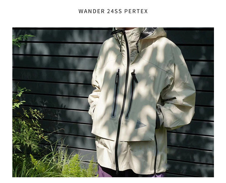 Japanese Outdoor 24SS Pertex Windproof Waterproof Casual Full Laminated 5-Color Jacket – Japanese vintage | yamalin clothes | Yamalinclothes