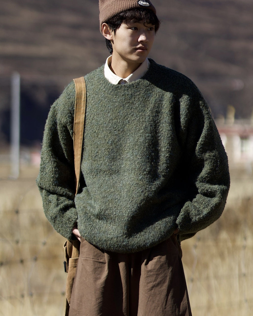 Retro Lazy Wool Knit Pullover – Loose Unisex Sweater – Japanese vintage | yamalin clothes | Yamalinclothes
