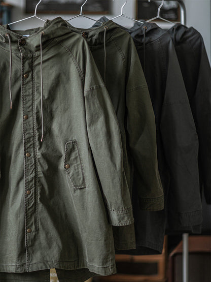 M51 Military Fishtail Parka – American Vintage Mid-Length Trench Coat Men – Japanese vintage | yamalin clothes | Yamalinclothes