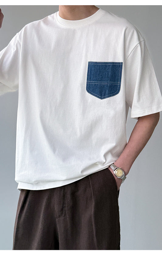 Heavy Washed Cotton T-Shirt Men – 300g Oversized Vintage Streetwear Tee