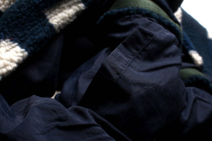 Japanese Vintage Plaid Sherpa Lined Shirt Jacket – Heavy Oversized Fleece Coat