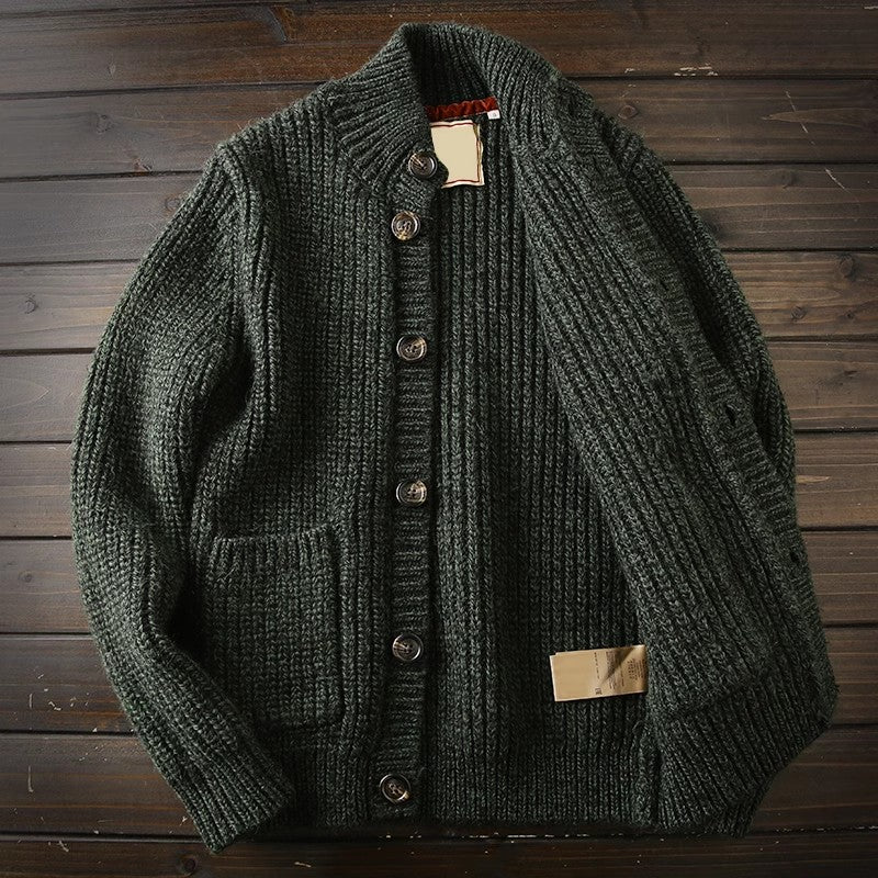 Heavy rare! Italy order men's autumn and winter thick sweater s cardigan clothescoat