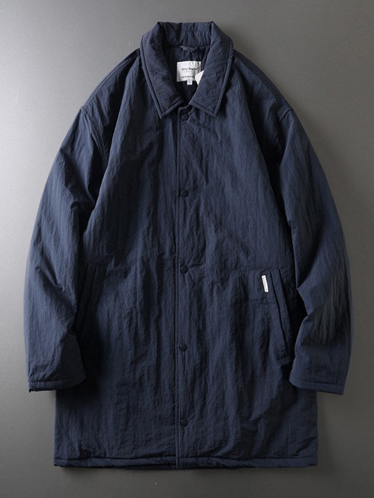 Japanese Retro Mid-Length Padded Coat – Oversized Unisex – Japanese vintage | fall outfits 2026 | fall winter outfits | classy winter outfits | lazy comfy outfits | japanese streetwear | vintage workwear | yamalin clothes | Yamalinclothes