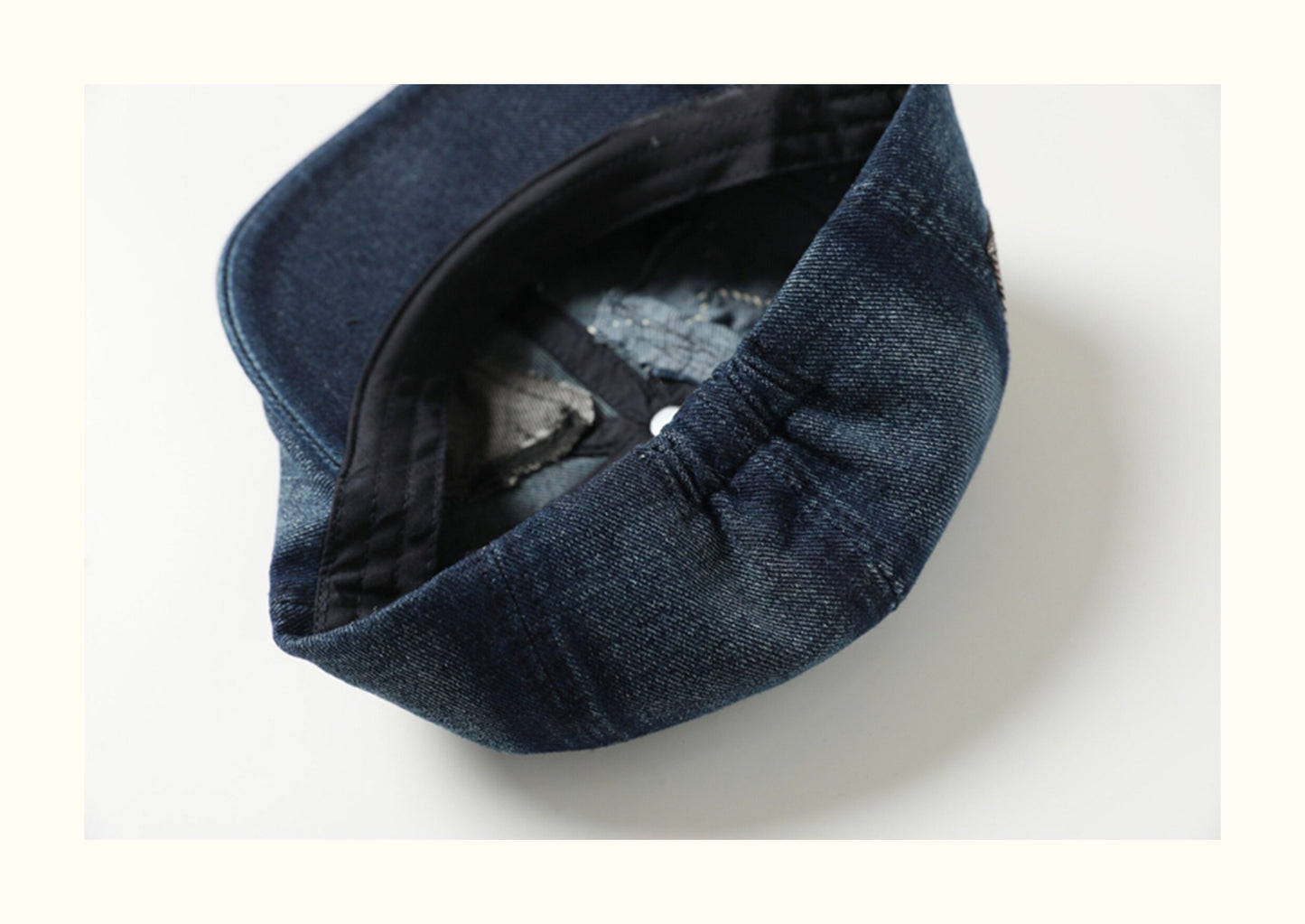 Handmade Distressed Patched Painter Hat – Original Design Vintage Unisex Streetwear – Japanese vintage | yamalin clothes | Yamalinclothes