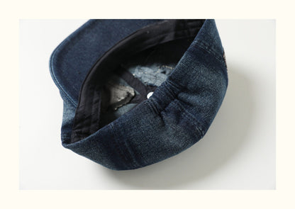 Handmade Distressed Patched Painter Hat – Original Design Vintage Unisex Streetwear – Japanese vintage | yamalin clothes | Yamalinclothes
