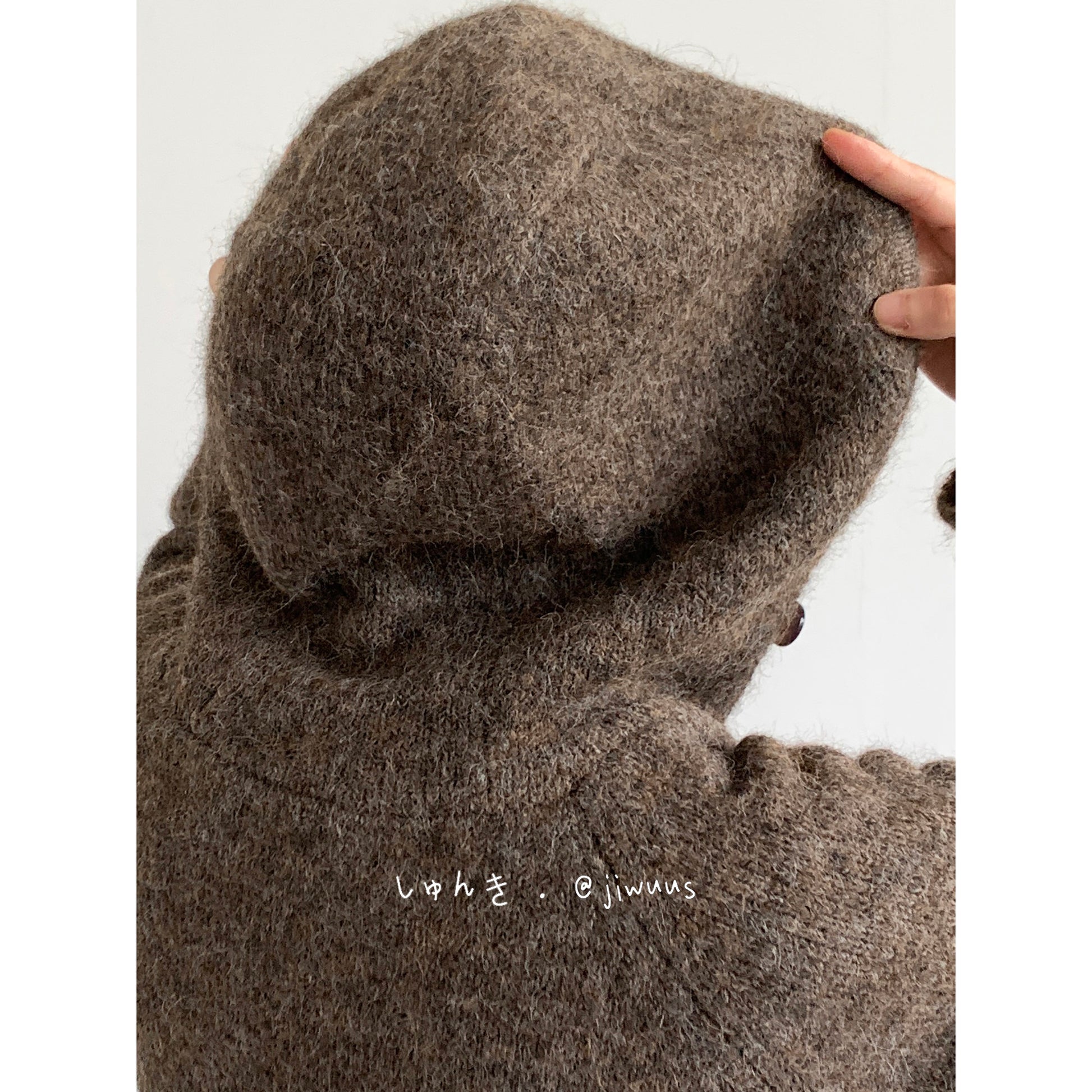 Vintage Hooded Knit Cardigan – Loose Unisex Lazy Style – Japanese vintage | yamalin clothes | Yamalinclothes