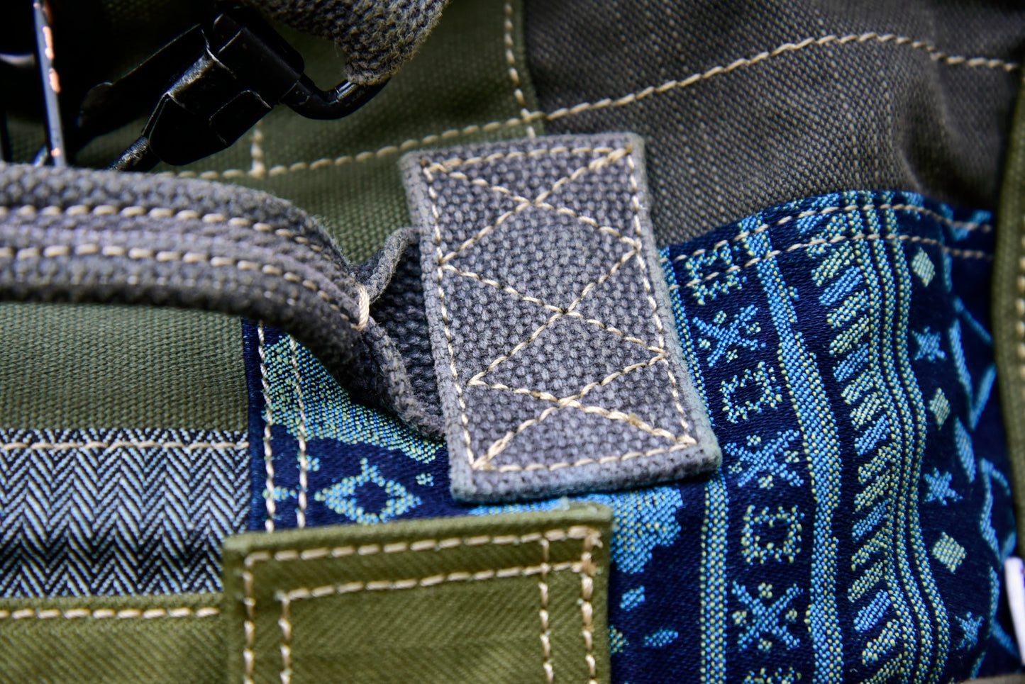 صناعة ثقيلة، قماش سميك، وصلات قماش بايجيا، حقيبة كتف واحدة، حقيبة كروس، حقيبة بائع جرائد، حقيبة كاجوال للرجال والنساء 8700