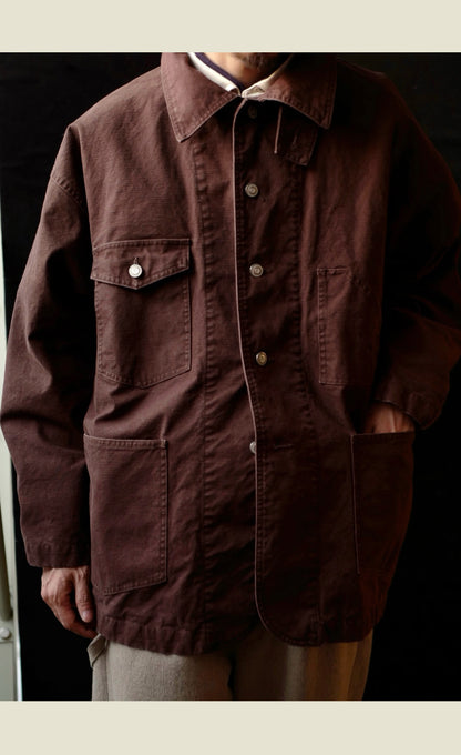 Chore Jacket - Yamalin Classic Heavy Wash French Workwear Cargo Jacket