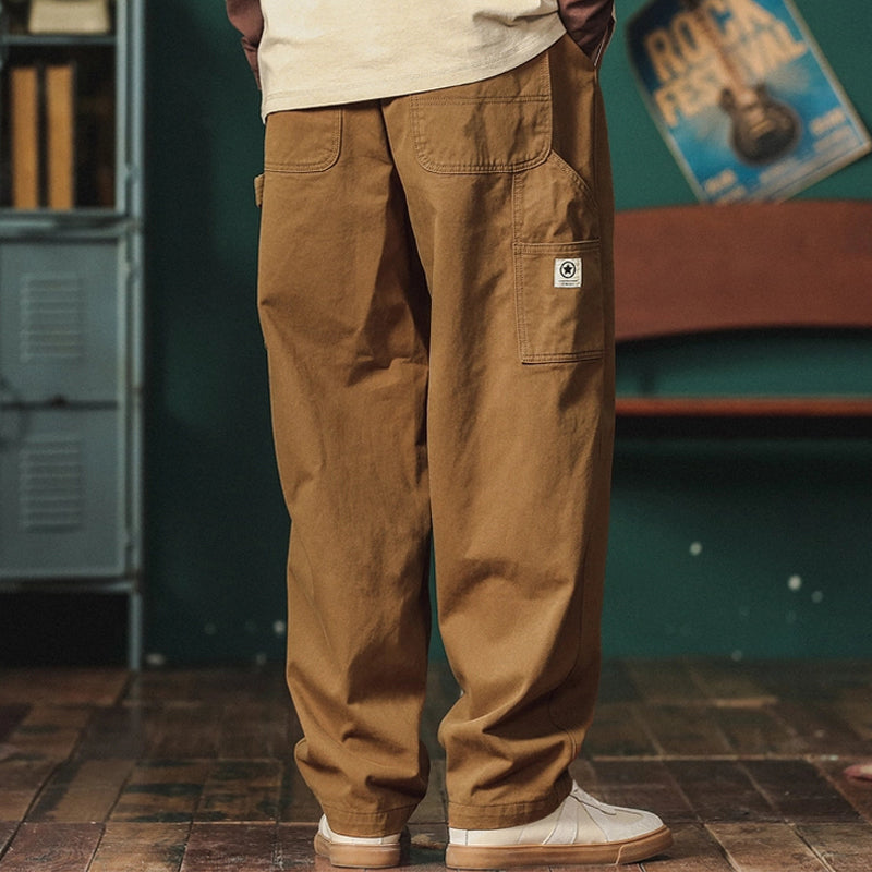 Japanese Functional Cargo Pants – Loose Straight Summer Slacks for Men – Japanese vintage | yamalin clothes | Yamalinclothes
