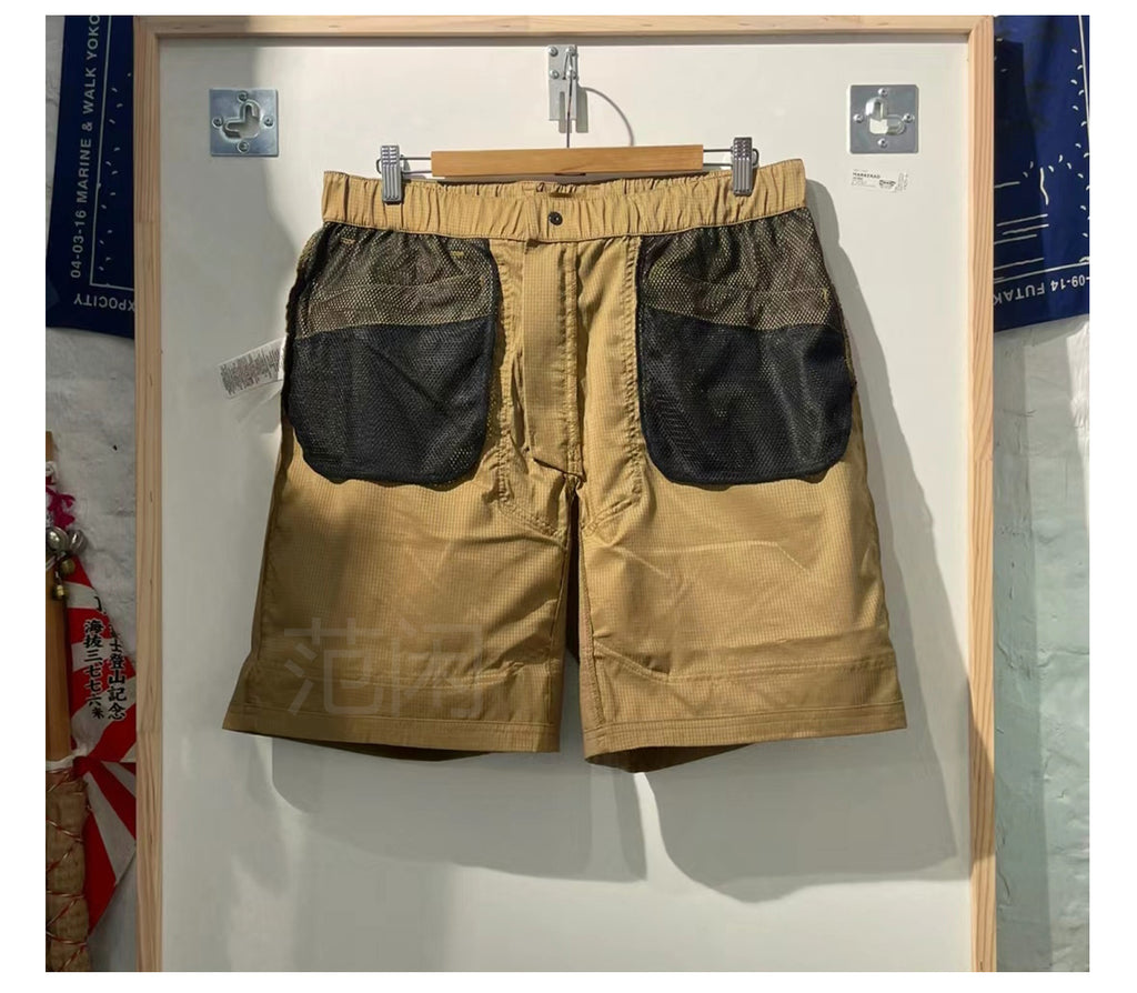 Japanese Style Outdoor Lightweight Functional Waterproof Shorts Loose Casual Large Pocket Cargo Shorts Summer